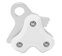 YIZISECCE Poulie en Alliage d'aluminium, bouée de plongée sous-Marine, rétracteur de Corde métallique, Accessoires de plongée à Haute efficacité (Blanc)