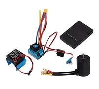 Yizisecce pour 3650 Kit de moteur sans balais, pour moteur de voiture RC à grande vitesse 3100kV, avec une fiche XT60 120A ESC, carte de programmation, pour 1/10, véhicule RC à