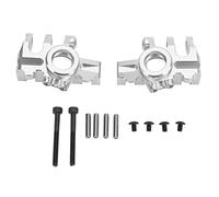 Yizisecce pour axial RBX10, tasse de direction en alliage en aluminium à haute résistance, 1 paire pour la voiture 1/10 RC, résistance à l'usure, ajustement de précision, (Argent)