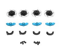 Yizisecce pour CC02, disque de frein en aluminium 12 mm, adaptateur hexagonal de roue, pour les pièces de mise à niveau de la voiture 1/10 RC, durabilité améliorée, ajustement de (Bleu)