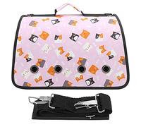 Yizisecce pour Chiot pour Chat, pour Sac de porteuse Pliable en Plein air, Sac à Main à 8 Trous, Petit Animal de Port d'animaux (L)