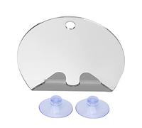 Yizisecce pour miroir de douche sans brouillard, forme ronde, anti-brouillard, mur - suspendu avec aspiration pour le rasage de la salle de bain