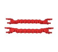 Yizisecce pour traxxas, pour la voiture RC, la batterie en alliage 2PCS Reste le remplacement, les pièces de mise à niveau pour les modèles à échelle 1/5, compatible avec les (Rouge)