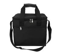 YIZISECCE pour Un Sac Pliable, pour Un Sac Plus Frais, 15L de Grande capacité, préservation de la Chaleur Fuite isolée, pour Les Pique-niques de Plage de Camping (Noir)