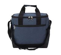 YIZISECCE pour Un Sac Pliable, pour Un Sac Plus Frais, 15L de Grande capacité, préservation de la Chaleur Fuite isolée, pour Les Pique-niques de Plage de Camping (Bleu Marine)