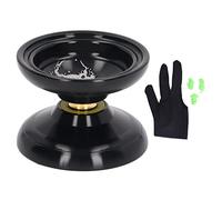 Yizisecce pour Yoyo Ball, pour l'alliage en aluminium non réactif, stabilité, yoyo avancé, avec 3 cordes, (Noir)