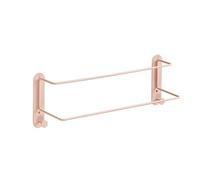 YIZISECCE Preuve Forte Charge Portant Le Mur en métal monté sur Un Porte-Serviette à Canne Double Organisateur de Salle de Bain (Rose)