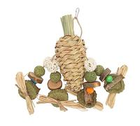 YIZISECCE Rabbit Chew Toys for Small Pets, Hand Woven, Fun Colorful, Relieve Boredom, for Hamster Guinea Pig