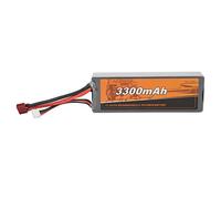 Yizisecce RC Lipo Battery, pour ZD Racing, haute capacité 3300mAh, 11,1V 35C Power, T Femelle Plug, compatible avec 1/10 1/12 1/8 Échelle RC CARR
