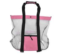 YIZISECCE Sacs fourre-Tout surdimensionnés en Maille en Maille Respirante Rose pour Le Camping de Pique-Nique de Plage