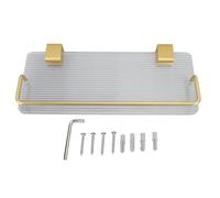 YIZISECCE Salle de Salle de Bain Rack Proof étanche à Panneau Acrylique Panneau de Rangement Flottante étagère de Serviette de Serviette Kit Organisateur de l'organisateur (30 cm)