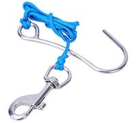 YIZISECCE Scuba Diving Drift Crochets, pour l'équipement de plongée, Clip en Acier Inoxydable, Crochet de récif Unique, pour équipement de plongée, Outils sous-Marins (Bleu)