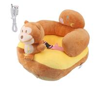 YIZISECCE Siège de Soutien pour bébé, canapé en Peluche Douce, Confortable, Angles réglables, Fonction Bluetooth, Support d'assise pour bébé, pour l'intérieur (Guenon)
