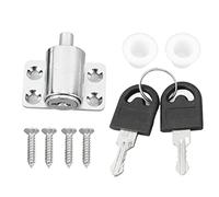 YIZISECCE Sliding Window Lock, for Child Safety, Zinc Alloy Construction, Glass Door Security, with Keys, for Home Protection, Limit Lock, Durable Design, Easy Installation