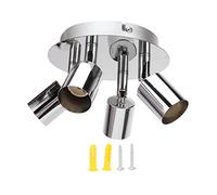 YIZISECCE Support de lampe GU10, 4 bases de plafonnier réglables, pour chambre à coucher et cuisine