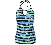 YIZISECCE Vêtements de Natation et de Surf pour Femmes, Combinaison de plongée à Rayures Sexy (L)