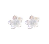 YIZITU 1 paire de fermoirs en silicone pour oreilles tombantes - Pour clous d'oreilles lourds, boucles d'oreilles percées - Stabilisateurs de lobe d'oreille en forme de fleur
