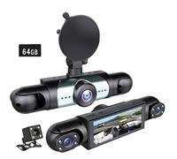 YIZITU 360 Car Surveillances Camera 1080P 4 Lens Recording IR View Auto Accident Detection for Commercial Use Vehicle Camera Video Recorder Dashcam