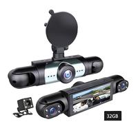 YIZITU 360 Car Surveillances Camera 1080P 4 Lens Recording IR View Auto Accident Detection for Commercial Use Vehicle Camera Video Recorder Dashcam