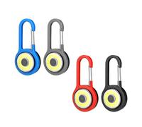 YIZITU 4Pcs Bright Small Light with Hook Portable Keychain Flashlight for Camping Emergencies Night Use Work Light