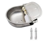 YIZITU Abreuvoir pour Bétail Résistant À La Rouille avec Tuyau d'eau À Port Flottant Installation Facile La Gestion De l'eau des Pâturages Ferme Abreuvoir Animaux Ferme