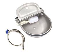 YIZITU Abreuvoir pour Bétail Résistant À La Rouille avec Tuyau d'eau À Port Flottant Installation Facile La Gestion De l'eau des Pâturages Ferme Abreuvoir Animaux Ferme