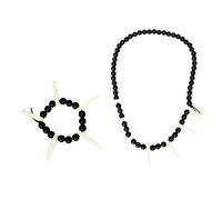 YIZITU Accessoires de costume indien d'Halloween - Collier - Bandeau indien - Coiffe indienne - Costume primitif