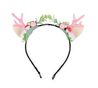 YIZITU Bandeau lumineux festif MerryChristmas à LED en forme de bois de cerf, pour les vacances, les fêtes, le réveillon de Noël, pour toutes les tailles de tête
