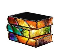 YIZITU Bibliophiles Empilés Livres Jardinière pour Succulentes Unique Livre Vase Décors Littéraires Écrivains Lecteurs Amoureux de Livre Jardinage
