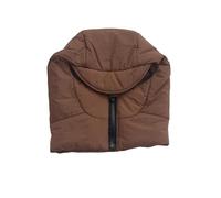 YIZITU Bonnet d'hiver en duvet pour enfant avec écharpe intégrée offrant une couverture complète contre les vents violents, chapeau chaud coupe-vent pour enfants, café, taille unique