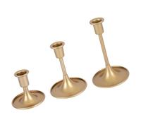 YIZITU Bougeoirs en Métal Orné 3 Pièces Design Antique Européen pour Étagères Affichage d'anniversaire Bougeoirs Rustiques en Fer