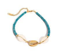 YIZITU Bracelet de cheville de plage pour les vacances, 6 designs élégants, matériaux en résine robuste, cadeau de vacances, bracelet de cheville tendance inspiré de l'océan, taille unique, Comme