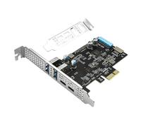 YIZITU Carte PCIe Efficace Offrant Un Double Port USB 3.2 Gen1 Type C Et Un Adaptateur PCIe De De Données 5 Gbit/s
