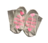 YIZITU Chaussettes mi-mollet avec lettres amusantes pour femmes et hommes fantaisie génial petit ami petite amie cadeau de Saint-Valentin lettre en coton, GIRL gris, taille unique