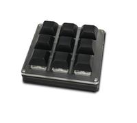 YIZITU Clavier Mécanique Ergonomique À 9 Boutons avec Cartographie des Codes Tradition Et Double Connexion pour La Productivité Accès Programmable pour Les Programmeurs