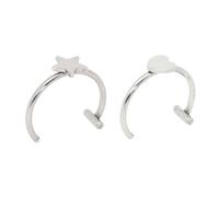 YIZITU Clip Sur Les Lèvres Bijoux Punk Anneaux Femmes Bijoux De Corps Texture En Acier Inoxydable Convient Modes De Alternatifs Porter Des Anneaux En Acier Inoxydable