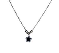 YIZITU Collier de perles en forme d'étoile à cinq branches pour femme, tempérament d'amour, chaîne de clavicule, bijoux simples, collier à chaîne en forme de cœur