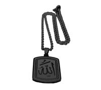 YIZITU Collier élégant avec gravure arabe pour les amateurs de culture et de mode, accessoire de mode, taille unique, Comme décrit, Comme décrit.
