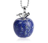 YIZITU Collier en pierre naturelle offrant un mélange d'élégance et de pendentif en forme de fruits tendance, accessoire de mode, texture de pierre