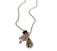 YIZITU Collier unique en acier inoxydable avec pendentif soleil en pierre naturelle pour un usage quotidien et une soirée, taille unique, Comme décrit, Comme décrit.