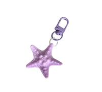 YIZITU Colorful Sea Star Keychain Pendant Starfishes De Cartouche Cartouche Carle Voiture Decoration À La Mode Gift Multicolored