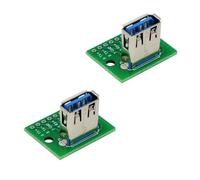 YIZITU Connecteurs femelles USB 3.0 haute vitesse DIP adaptateur DIP pas 2,54 mm pour développement de circuit Vitesse 5 Gbit/s Module de transfert de données facile à intégrer