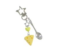 YIZITU Couche De Fromage À La Mode Keychain Non Glisser Le Téléphone Mobile STRAP ALLIAGE CRADSMANAGE CRÉSTION POUR TEMPS THELLE MOBILE ACCESSOIR