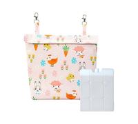 YIZITU Coussinets Frais Suspendus Portables avec Blocs De Glace pour Petits Animaux Tapis en Tissu Respirant Et Lavable Cages Et Transporteurs Voyage Accessoires Refroidissement Lavables