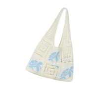 YIZITU Crochet Beach Bag Summers Beach Sacs Pour Femmes Esthétique Mesh Toted Hippie Knit Hobos Épaule Sacs À Main Knit Hoboes For Women