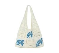 YIZITU Crochet Beach Bag Summers Beach Sacs Pour Femmes Esthétique Mesh Toted Hippie Knit Hobos Épaule Sacs À Main Knit Hoboes For Women