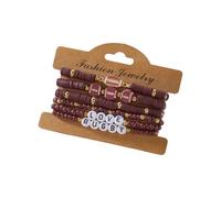 YIZITU De Perles De Sport Créatif sur Le Thème du Football Et du Softball Conception Élastique Réglable pour Un De Actif De Bijoux Polyvalent pour Les Fans De Sport