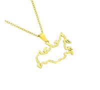 YIZITU Design creux à la mode style russe collier chaîne en acier inoxydable robuste bijoux élégants pour un usage quotidien collier tendance en acier inoxydable, A, Comme décrit, Comme décrit.