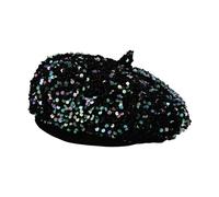 YIZITU Élégant chapeau d'hiver élégant à paillettes pour femme hiver automne pour femme fête à thème rendez-vous voyage usage quotidien mode, Chapeau citrouille gris foncé, taille unique