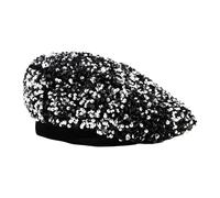 YIZITU Élégant chapeau d'hiver élégant à paillettes pour femme hiver automne pour femme fête à thème rendez-vous voyage usage quotidien mode, l, taille unique